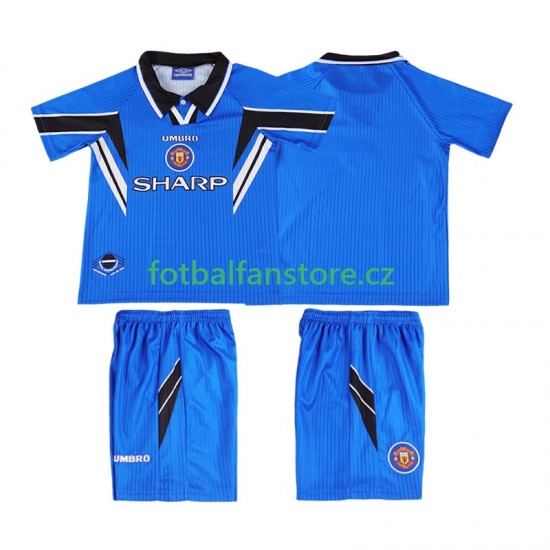 Dětský Retro Alternativní Dres Manchester United 1996 1998 Krátký rukáv