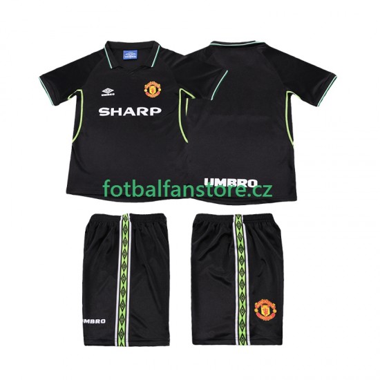 Dětský Retro Alternativní Dres Manchester United 1998 1999 Krátký rukáv