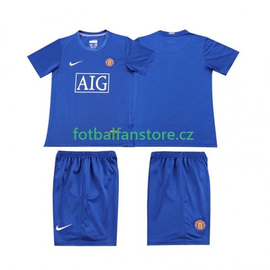 Dětský Retro Alternativní Dres Manchester United 2008 2009 Krátký rukáv Dětský Retro Alternativní Dres Manchester United 2008 2009 Krátký rukáv