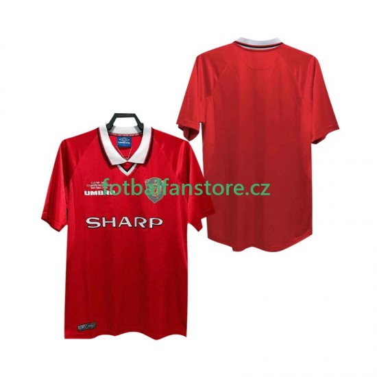 Muži Retro Domácí Dres Manchester United 1999 2000 Krátký rukáv