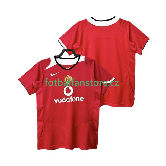 Muži Retro Domácí Dres Manchester United 2005 2006 Krátký rukáv