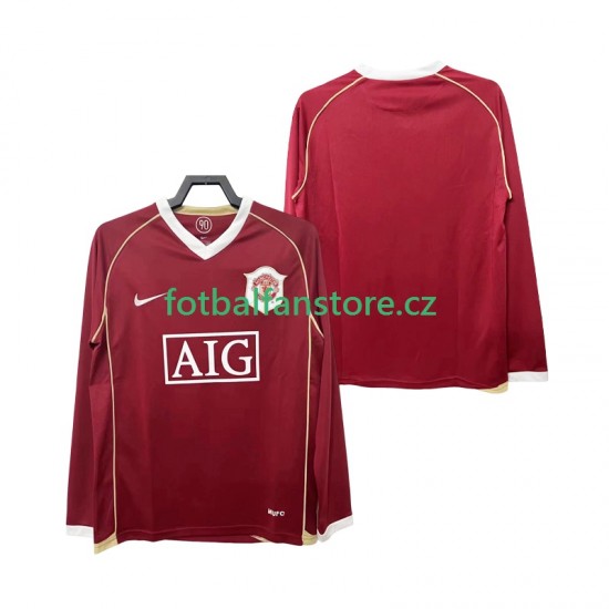 Muži Retro Domácí Dres Manchester United 2006 2007 Dlouhými Rukávy