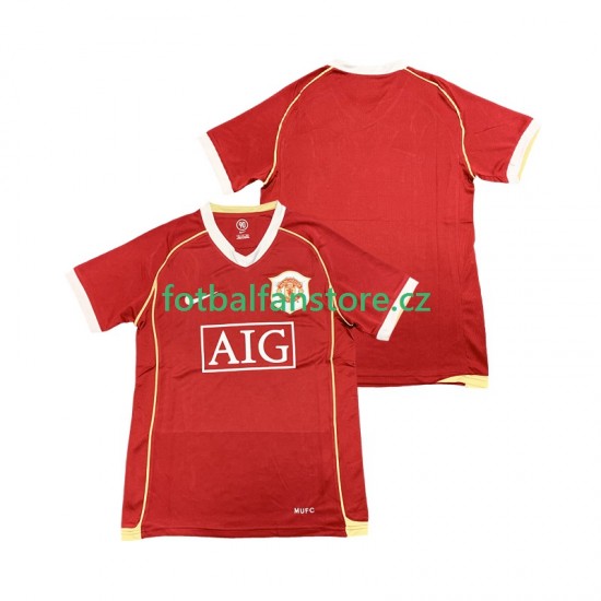 Muži Retro Domácí Dres Manchester United 2006 2007 Krátký rukáv
