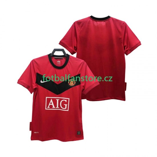 Muži Retro Domácí Dres Manchester United 2009 2010 Krátký rukáv