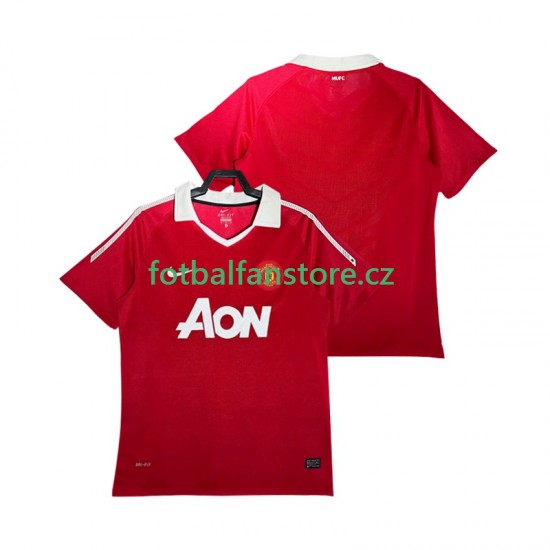 Muži Retro Domácí Dres Manchester United 2010 2011 Krátký rukáv