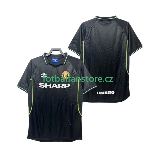 Muži Retro Alternativní Dres Manchester United 1998 1999 Krátký rukáv Muži Retro Alternativní Dres Manchester United 1998 1999 Krátký rukáv