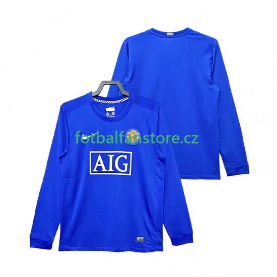 Muži Retro Alternativní Dres Manchester United 2008 2009 Dlouhými Rukávy Muži Retro Alternativní Dres Manchester United 2008 2009 Dlouhými Rukávy