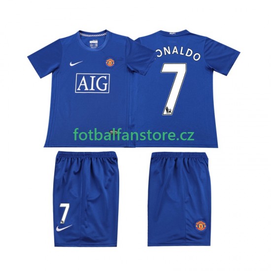 Dětský Retro Alternativní Dres Manchester United Ronaldo 7 2008 2009 Krátký rukáv