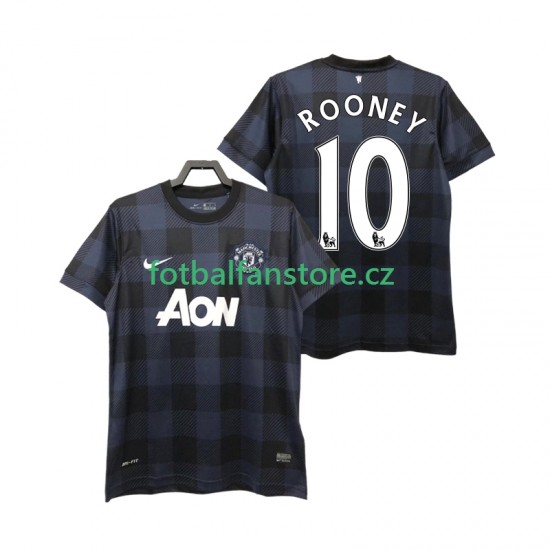 Muži Retro Venkovní Dres Manchester United Rooney 10 2013 2014 Krátký rukáv Muži Retro Venkovní Dres Manchester United Rooney 10 2013 2014 Krátký rukáv