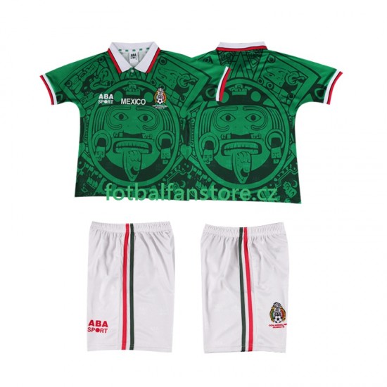 Dětský Retro Domácí Dres Mexiko 1998 Krátký rukáv