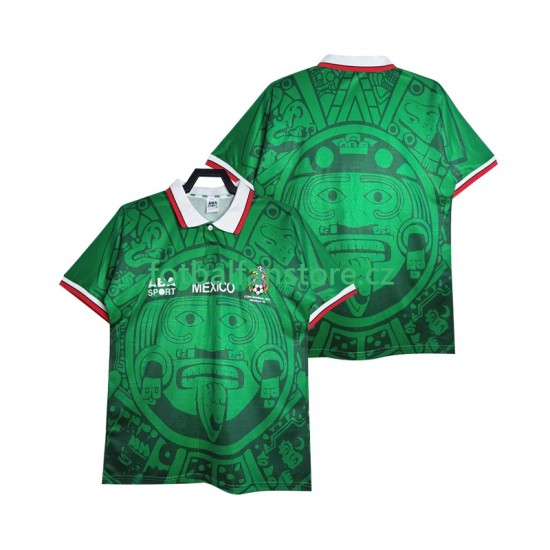 Muži Retro Domácí Dres Mexiko 1998 Krátký rukáv