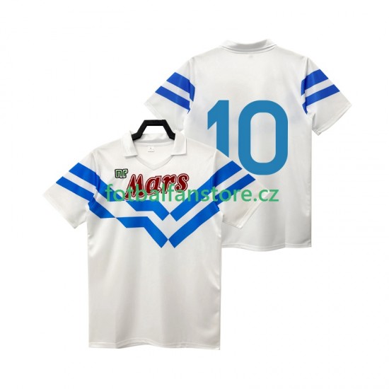 Muži Retro Venkovní Dres SSC Neapol 10 1988 1989 Krátký rukáv