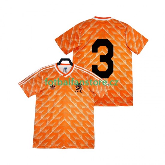 Muži Retro Domácí Dres Nizozemsko 3 1988 Krátký rukáv
