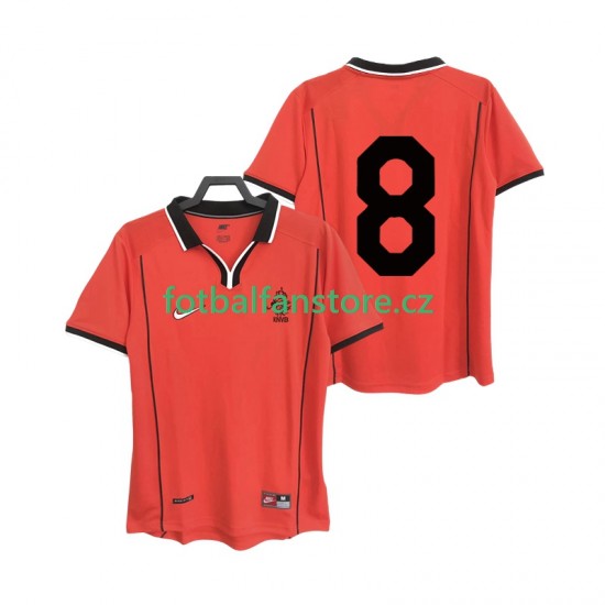 Muži Retro Domácí Dres Nizozemsko 8 1998 Krátký rukáv