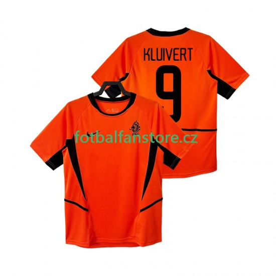 Muži Retro Domácí Dres Nizozemsko KLUIVERT 9 2002 Krátký rukáv Muži Retro Domácí Dres Nizozemsko KLUIVERT 9 2002 Krátký rukáv