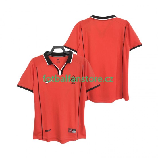 Muži Retro Domácí Dres Nizozemsko 1998 Krátký rukáv