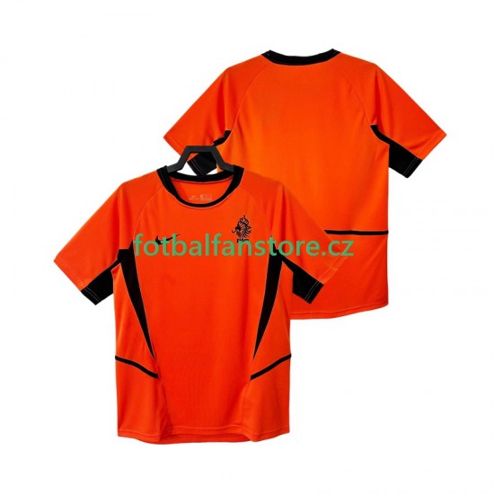 Muži Retro Domácí Dres Nizozemsko 2002 Krátký rukáv