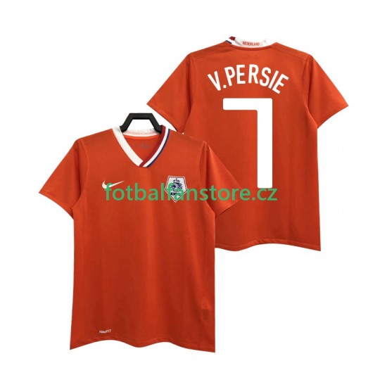 Muži Retro Domácí Dres Nizozemsko Robin van Persie 7 2008 Krátký rukáv