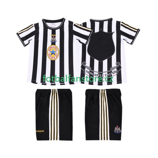 Dětský Retro Domácí Dres Newcastle United 1997 1999 Krátký rukáv Dětský Retro Domácí Dres Newcastle United 1997 1999 Krátký rukáv