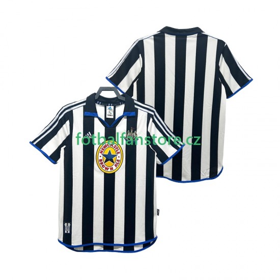 Muži Retro Domácí Dres Newcastle United 1999 2000 Krátký rukáv