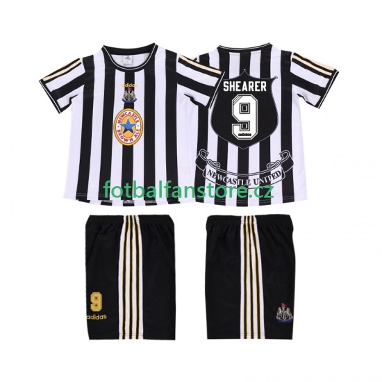Dětský Retro Domácí Dres Newcastle United SHEARER 9 1997 1999 Krátký rukáv Dětský Retro Domácí Dres Newcastle United SHEARER 9 1997 1999 Krátký rukáv