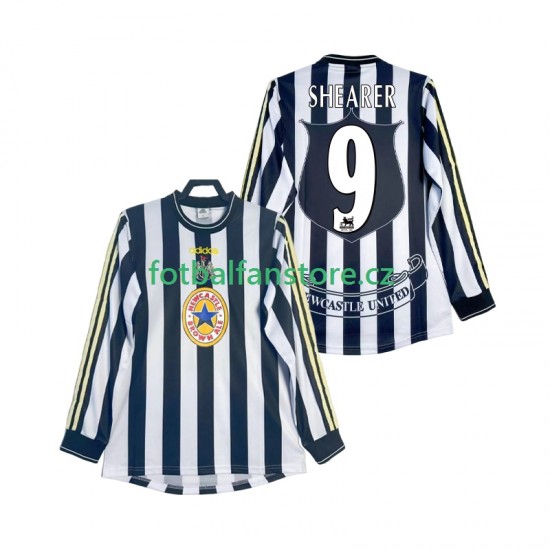 Muži Retro Domácí Dres Newcastle United SHEARER 9 1997 1999 Dlouhými Rukávy Muži Retro Domácí Dres Newcastle United SHEARER 9 1997 1999 Dlouhými Rukávy