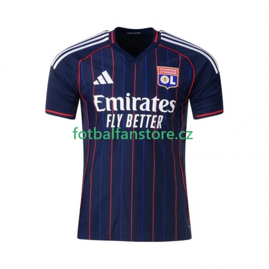 Muži Venkovní Dres Olympique Lyonnais 2025-2026 Krátký rukáv