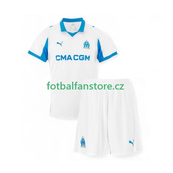 Dětský Domácí Dres Olympique Marseille 2025-2026 Krátký rukáv
