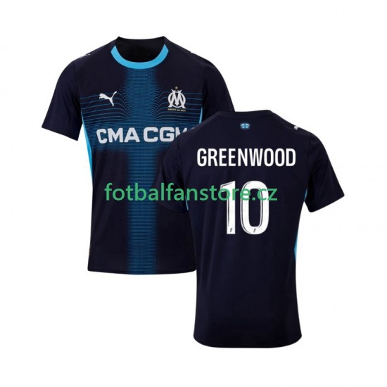 Muži Venkovní Dres Olympique Marseille Mason Greenwood 10 2025-2026 Krátký rukáv
