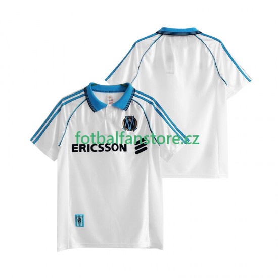 Muži Retro Domácí Dres Olympique Marseille 1998 1999 Krátký rukáv