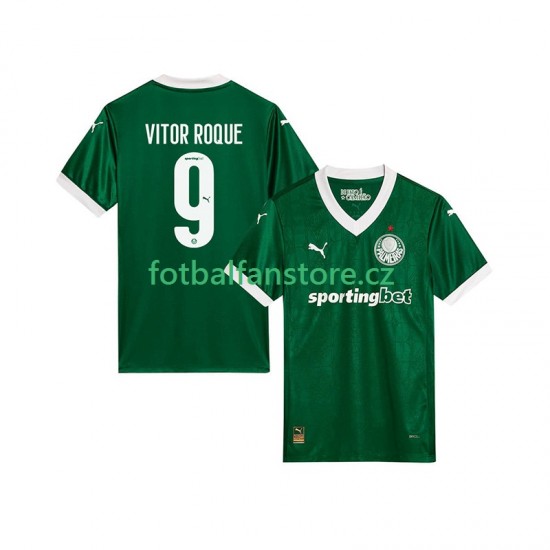 Muži Domácí Dres Palmeiras Vitor Roque 9 2025-2026 Krátký rukáv