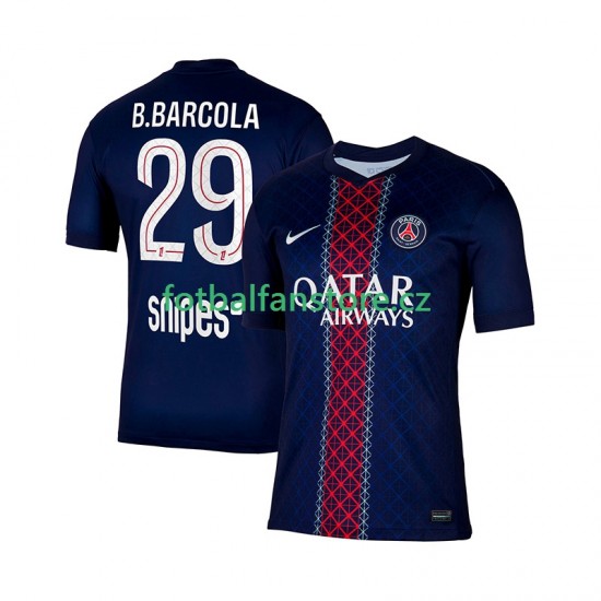 Muži Domácí Dres Paris Saint-Germain Bradley Barcola 29 2025-2026 Krátký rukáv