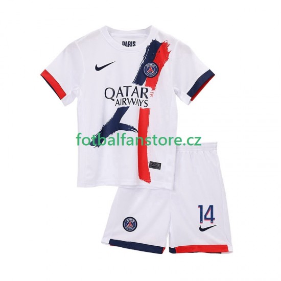 Dětský Venkovní Dres Paris Saint-Germain Desire Doue 14 2025-2026 Krátký rukáv