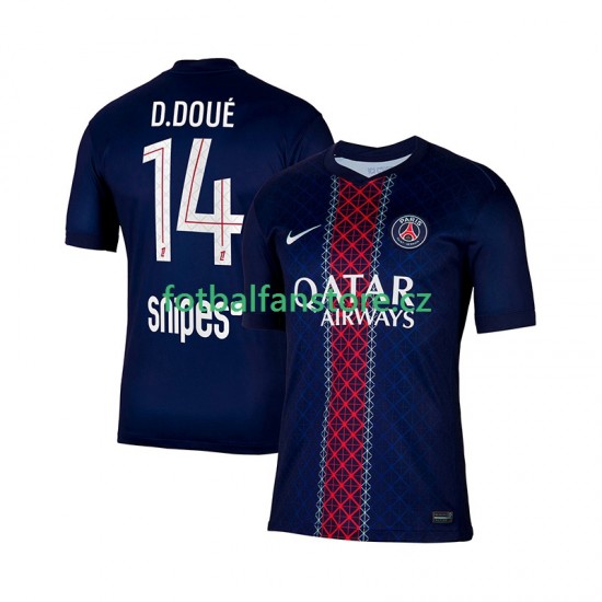 Muži Domácí Dres Paris Saint-Germain Desire Doue 14 2025-2026 Krátký rukáv