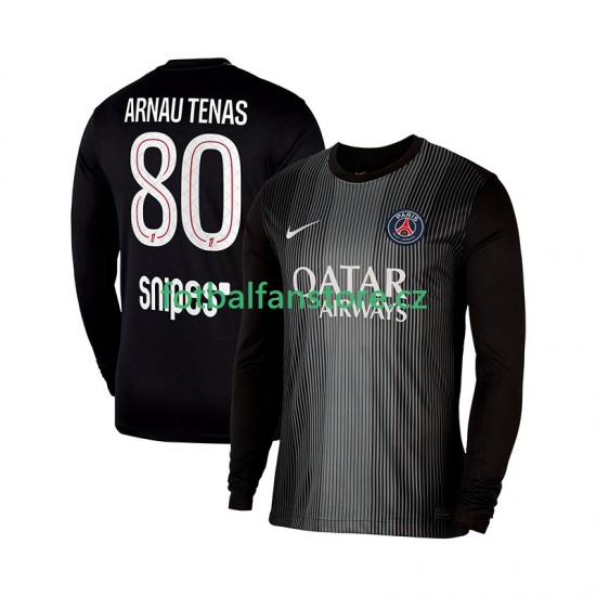 Muži Brankářský Domácí Dres Paris Saint-Germain Arnau Tenas 80 2025-2026 Dlouhými Rukávy Muži Brankářský Domácí Dres Paris Saint-Germain Arnau Tenas 80 2025-2026 Dlouhými Rukávy