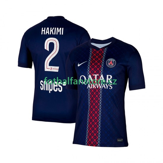 Muži Domácí Dres Paris Saint-Germain Hakimi 2 2025-2026 Krátký rukáv Muži Domácí Dres Paris Saint-Germain Hakimi 2 2025-2026 Krátký rukáv