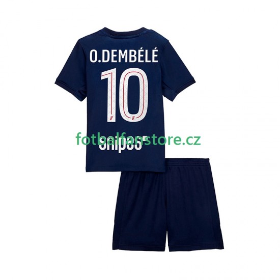 Dětský Domácí Dres Paris Saint-Germain Ousmane Dembele 10 2025-2026 Krátký rukáv