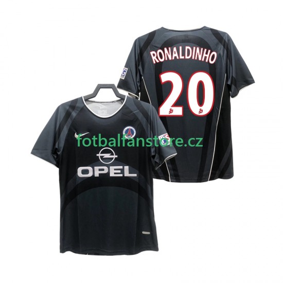 Muži Retro Alternativní Dres Paris Saint-Germain RONALDINHO 20 2001 2002 Krátký rukáv