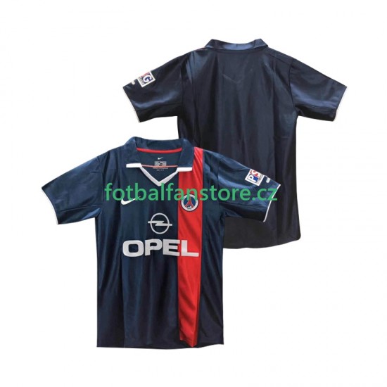 Muži Retro Domácí Dres Paris Saint-Germain 2001 2002 Krátký rukáv