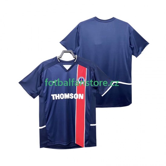 Muži Retro Domácí Dres Paris Saint-Germain 2002 2003 Krátký rukáv
