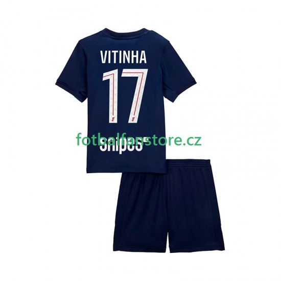 Dětský Domácí Dres Paris Saint-Germain Vitinha 17 2025-2026 Krátký rukáv