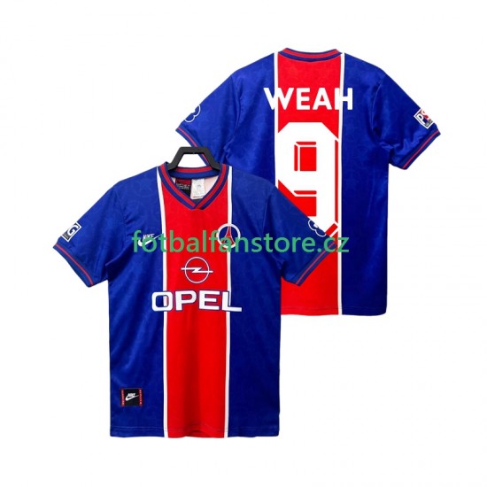 Muži Retro Domácí Dres Paris Saint-Germain WEAH 9 1995 1996 Krátký rukáv