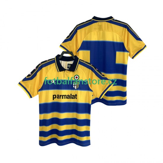 Muži Retro Domácí Dres Parma 1999 2000 Krátký rukáv
