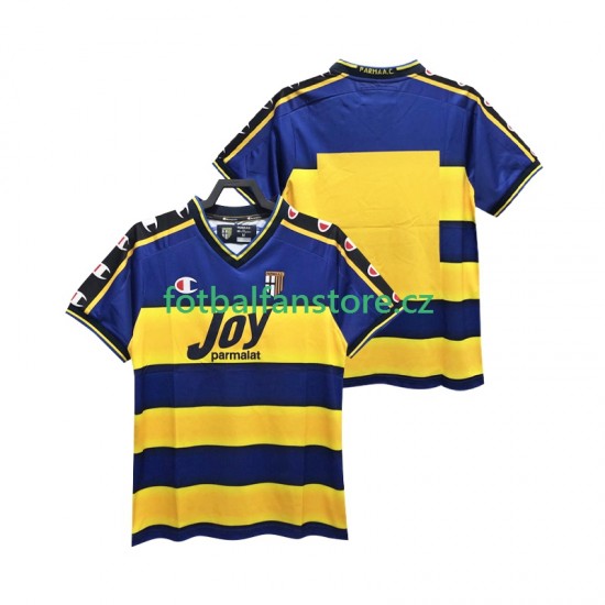 Muži Retro Domácí Dres Parma 2001 2002 Krátký rukáv