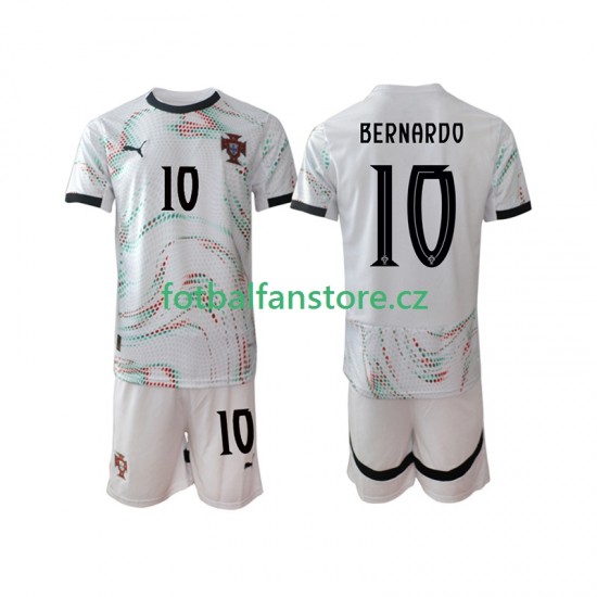 Dětský Venkovní Dres Portugalsko Bernardo Silva 10 2025-2026 Krátký rukáv