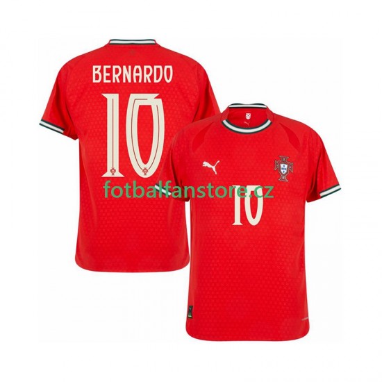 Muži Domácí Dres Portugalsko Bernardo Silva 10 2025-2026 Krátký rukáv Muži Domácí Dres Portugalsko Bernardo Silva 10 2025-2026 Krátký rukáv