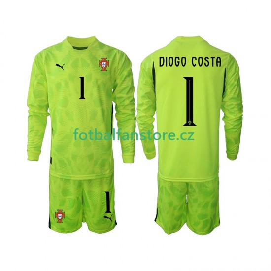 Dětský Brankářský Domácí Dres Portugalsko Diogo Costa 1 2025 Dlouhými Rukávy Dětský Brankářský Domácí Dres Portugalsko Diogo Costa 1 2025 Dlouhými Rukávy