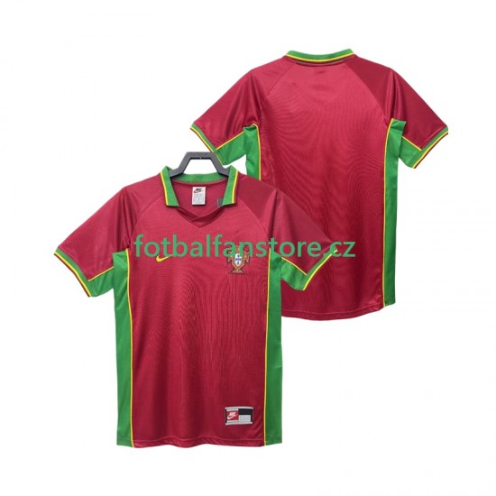 Muži Retro Domácí Dres Portugalsko 1998 Krátký rukáv