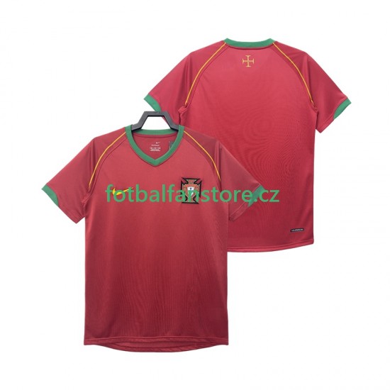 Muži Retro Domácí Dres Portugalsko 2006 Krátký rukáv