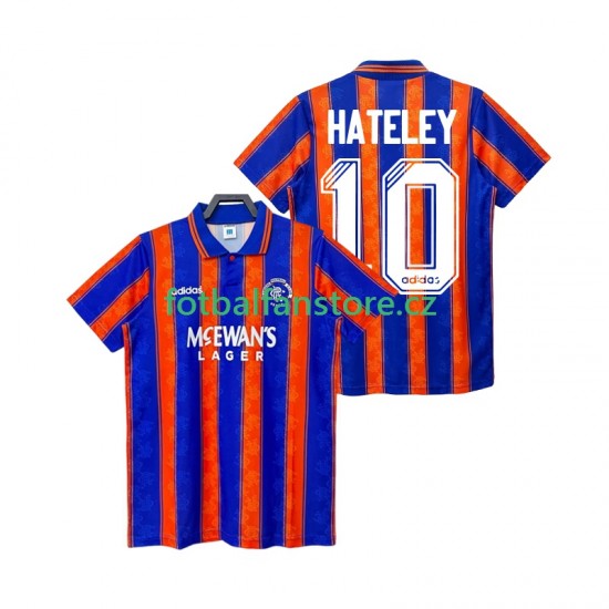 Muži Retro Venkovní Dres Rangers HATELEY 10 1993 1994 Krátký rukáv Muži Retro Venkovní Dres Rangers HATELEY 10 1993 1994 Krátký rukáv